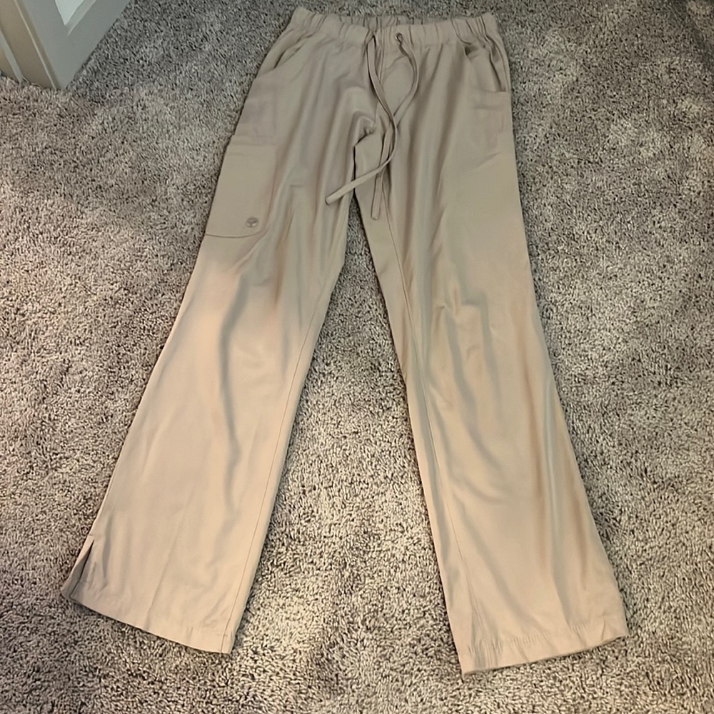 Khaki Healing Hands Scrub Pants